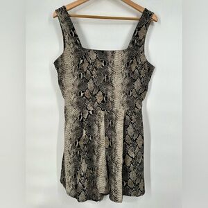 Willow + Root Snake Print Romper